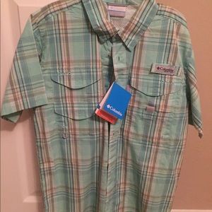 Boys Columbia PFG SS Shirt
